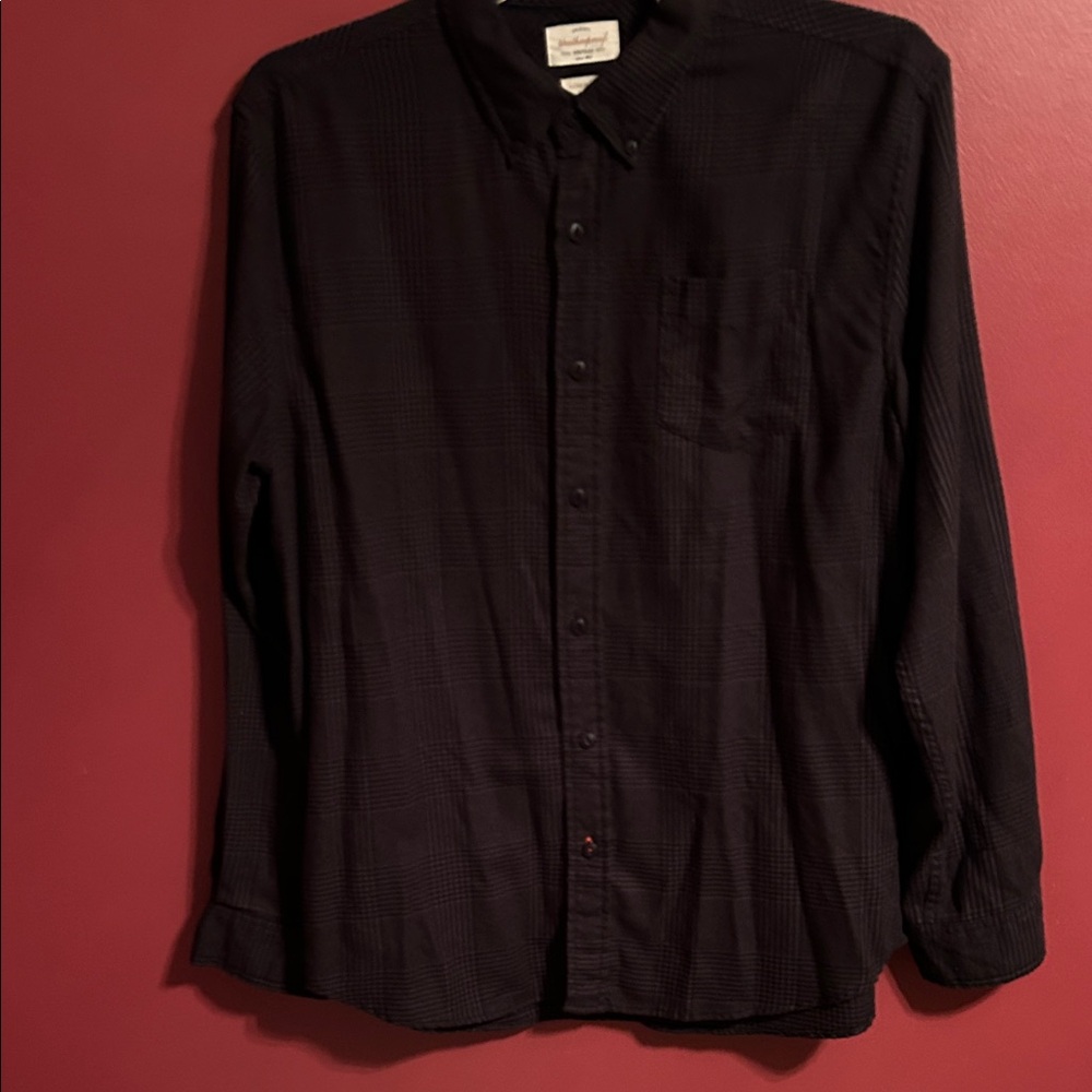 Men's Weatherproof Vintage Long Sleeve Button-Down Shirt - Charcoal Plaid